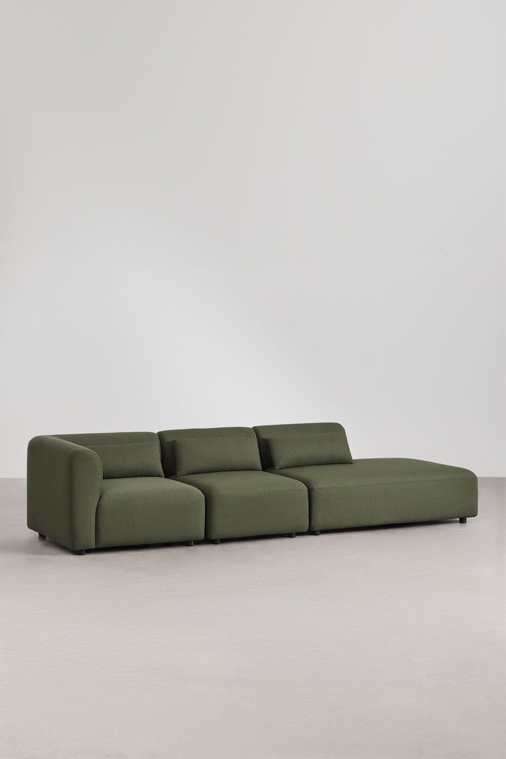 Divano modulare angolare in 3 pezzi Fogler con chaise lounge destra