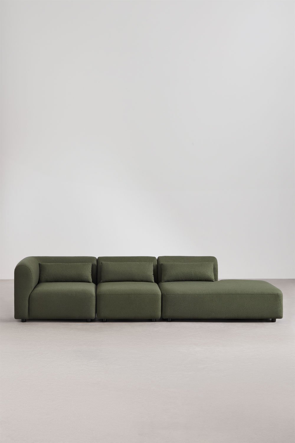 Divano modulare angolare in 3 pezzi Fogler con chaise lounge destra