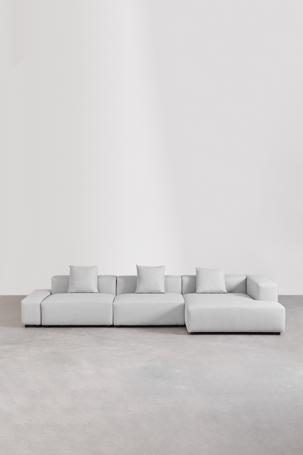 Divano componibile chaise longue angolare destro in 3 pezzi (â†”ï¸Ž375 cm) Bruna