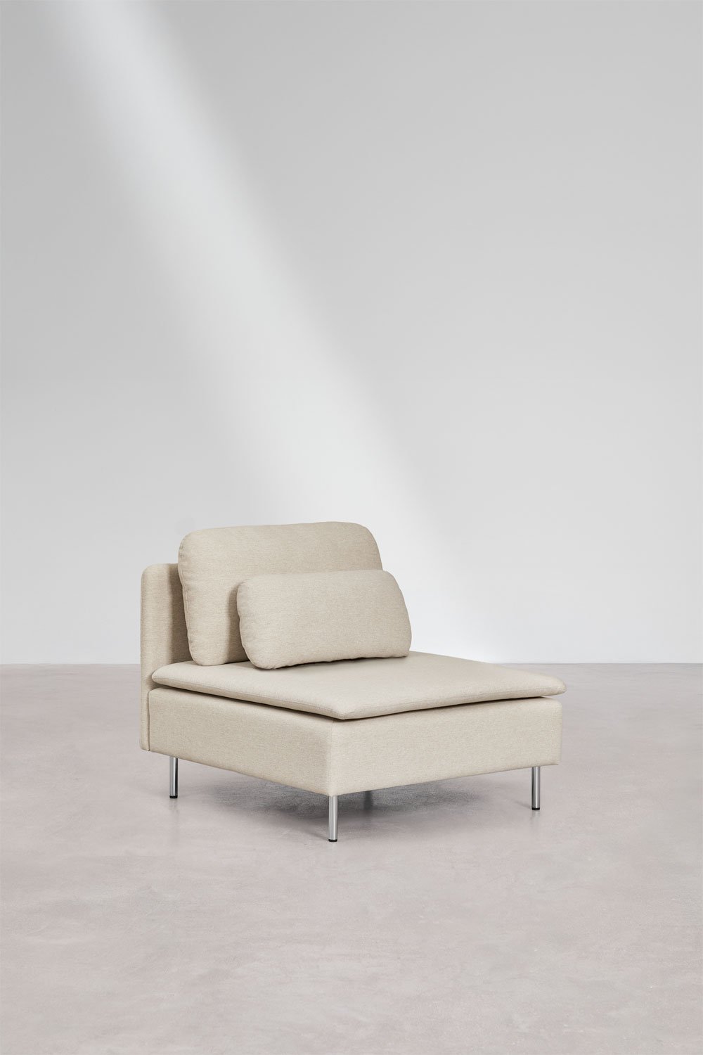 Divano modulare con chaise longue destra a 3 pezzi con modulo angolare Oriol