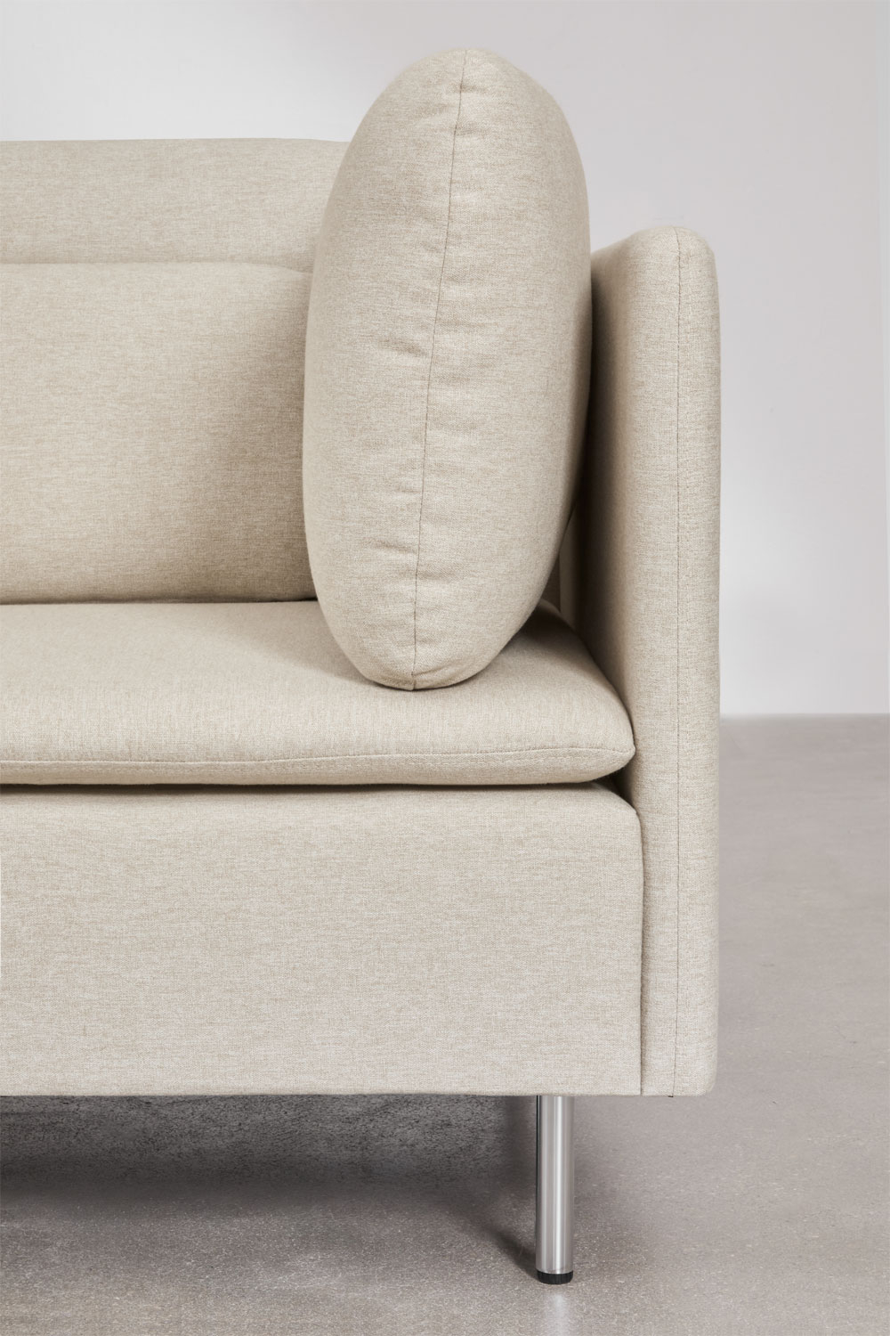 Divano modulare con chaise longue destra a 4 pezzi con modulo angolare Oriol