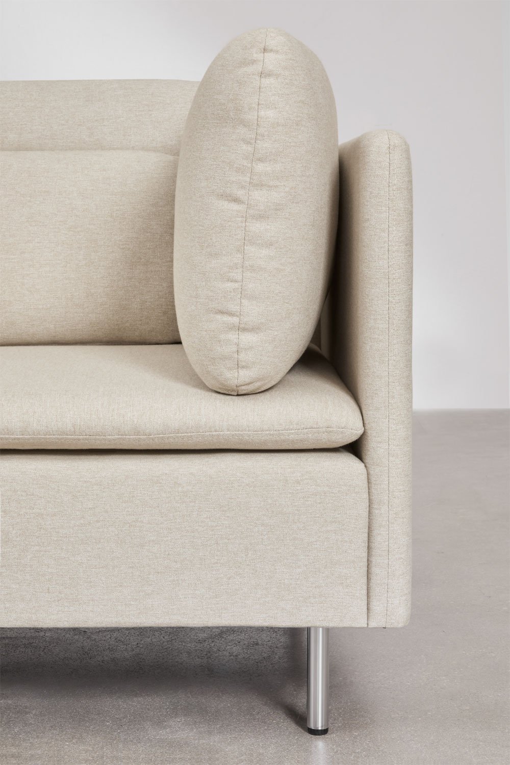 Divano modulare con chaise longue sinistra a 4 pezzi con modulo angolare Oriol