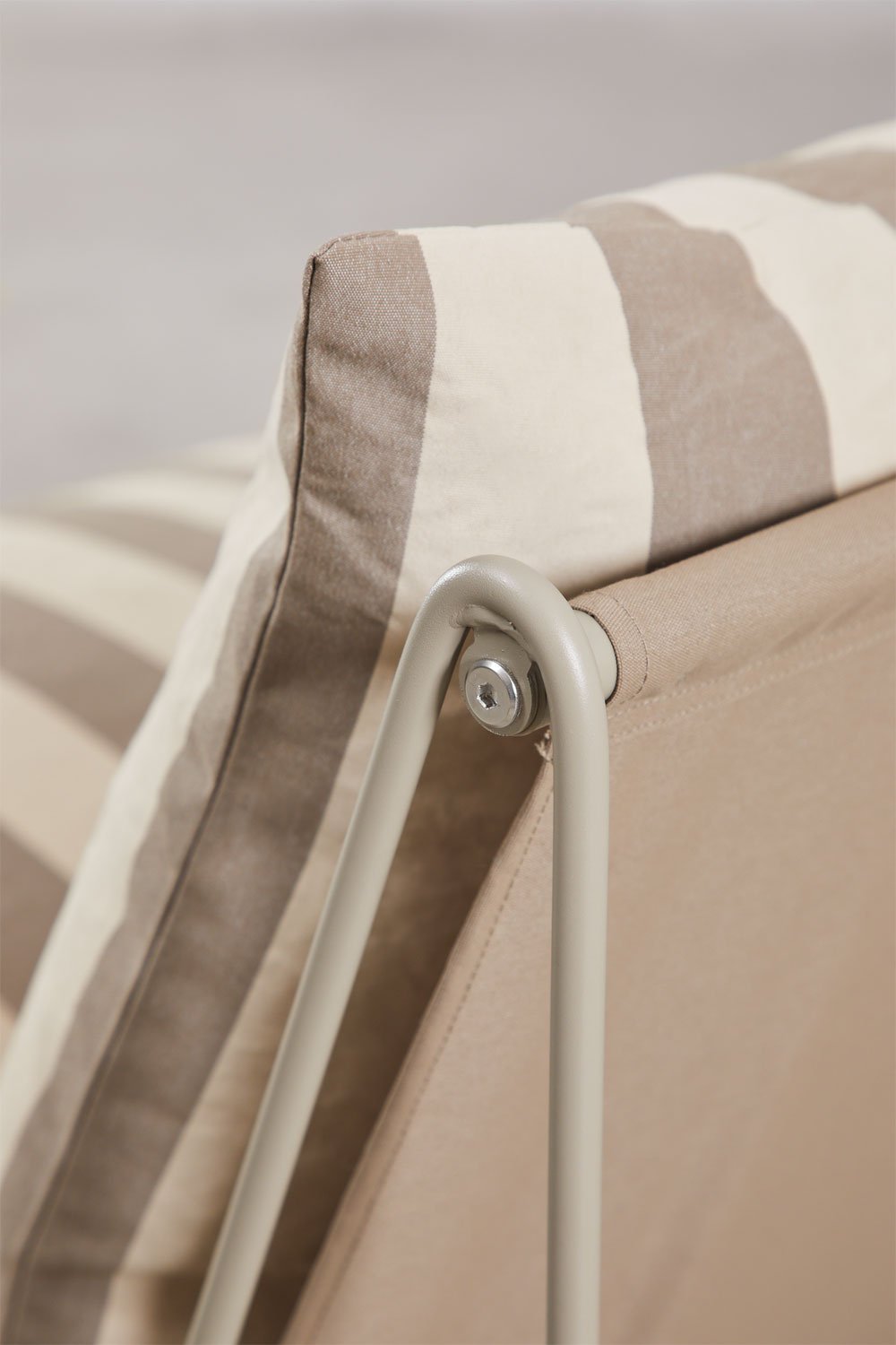 Divano modulare da giardino a 4 pezzi e pouf convertibile Amaro