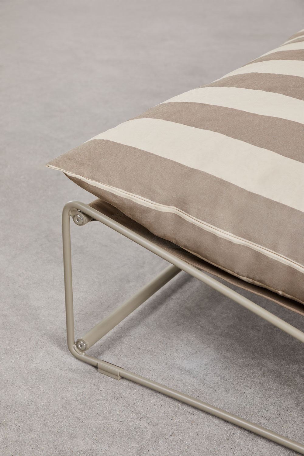 Divano modulare da giardino a 4 pezzi e pouf convertibile Amaro