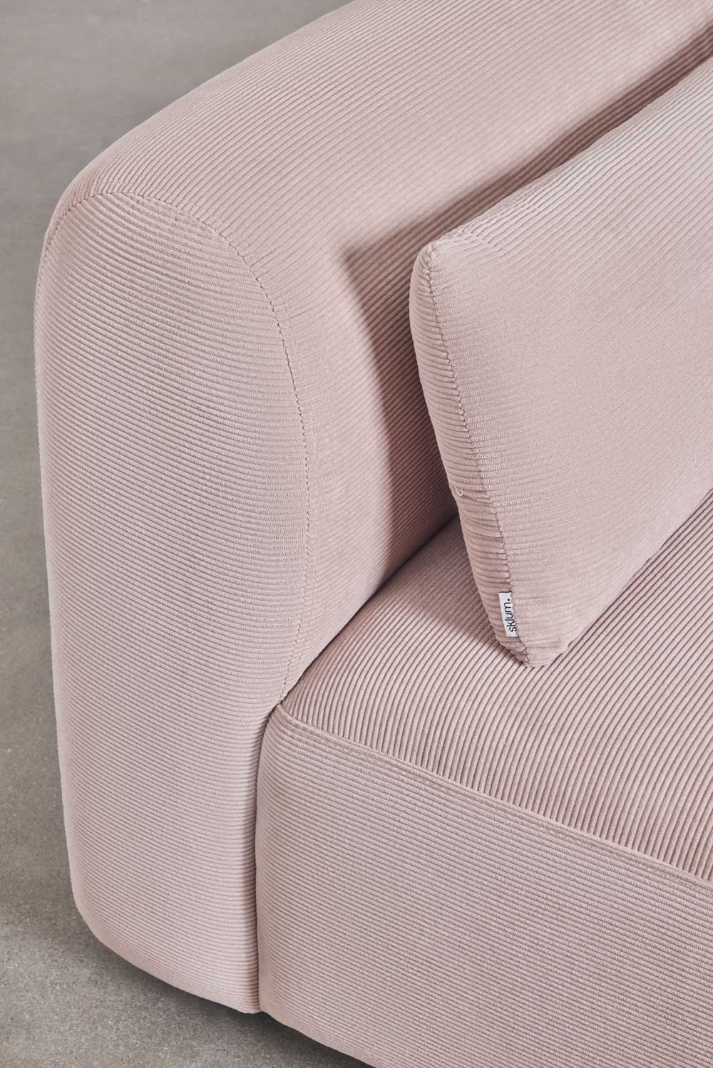 Divano modulare Fogler in 5 pezzi con chaise longue destra
