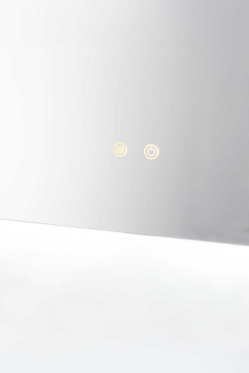 Specchio da parete rettangolare da bagno con luce LED e antiappannamento (120x90 cm) Sivren