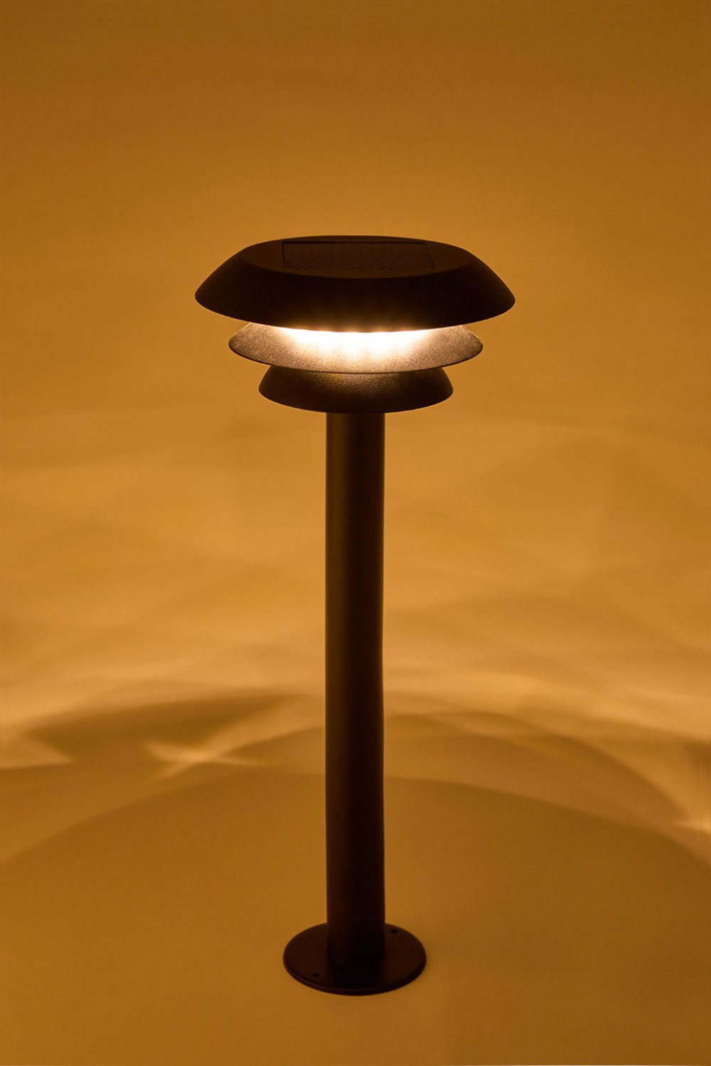 Lampeggiante LED solare da esterno Lirano in acciaio inox