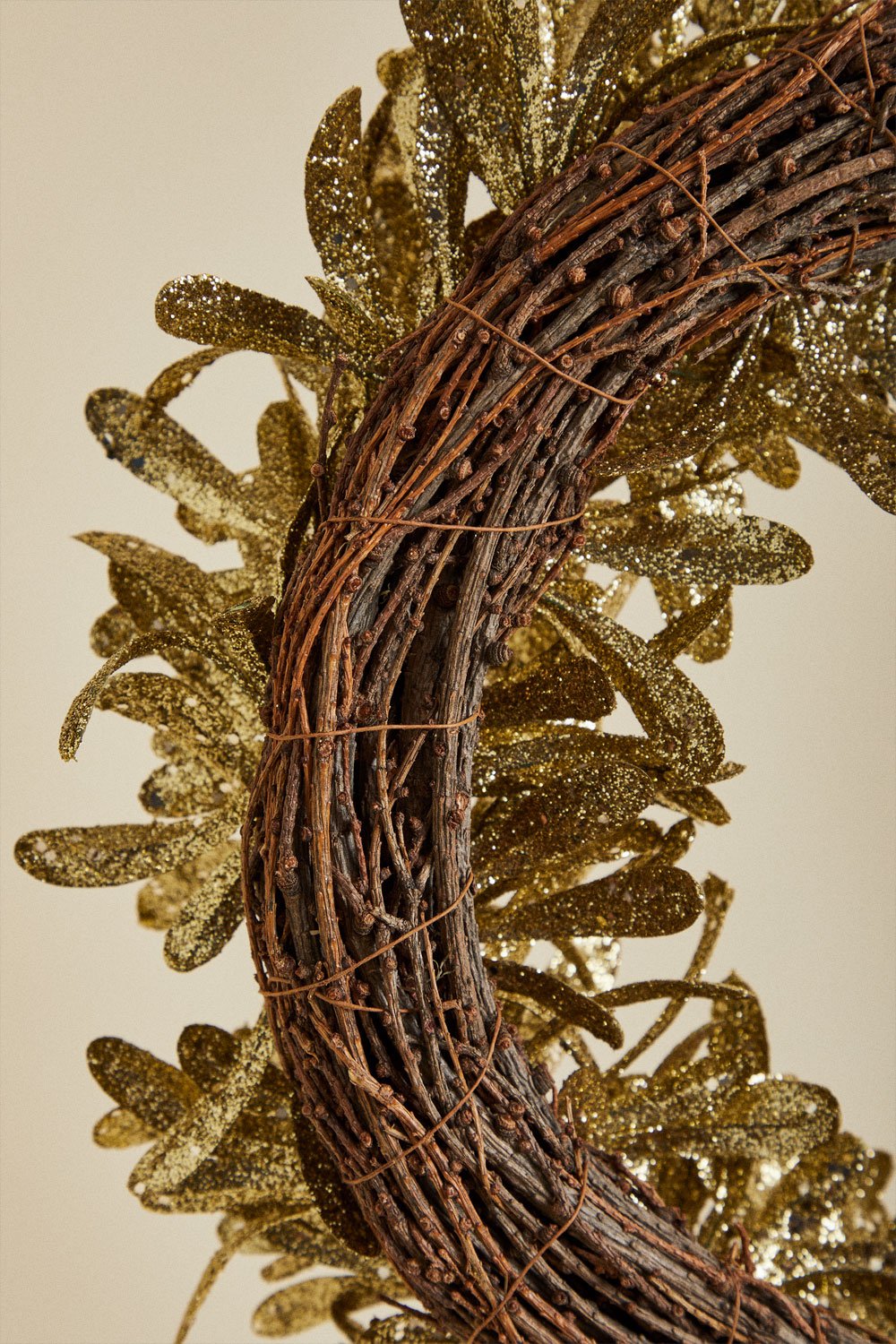 Corona di Natale decorativa con Luron viola (Ø40 cm)