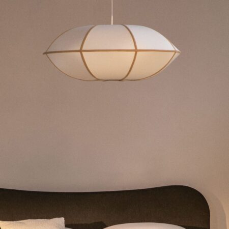 Lampada da soffitto in lino Patraix