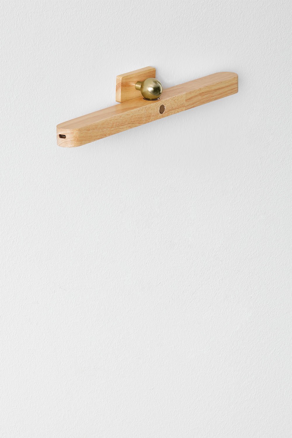 Lampada da parete a LED Davies in legno di gomma