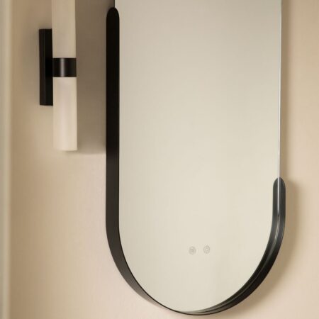 Applique da parete LED per bagno in acciaio inossidabile Zarivo