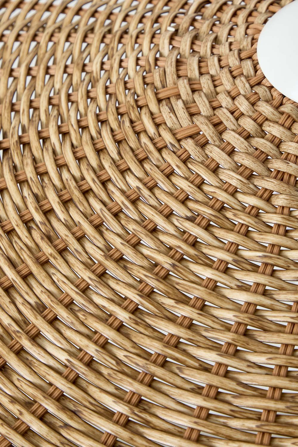Lampada da parete per esterni Sopant in ferro e rattan sintetico