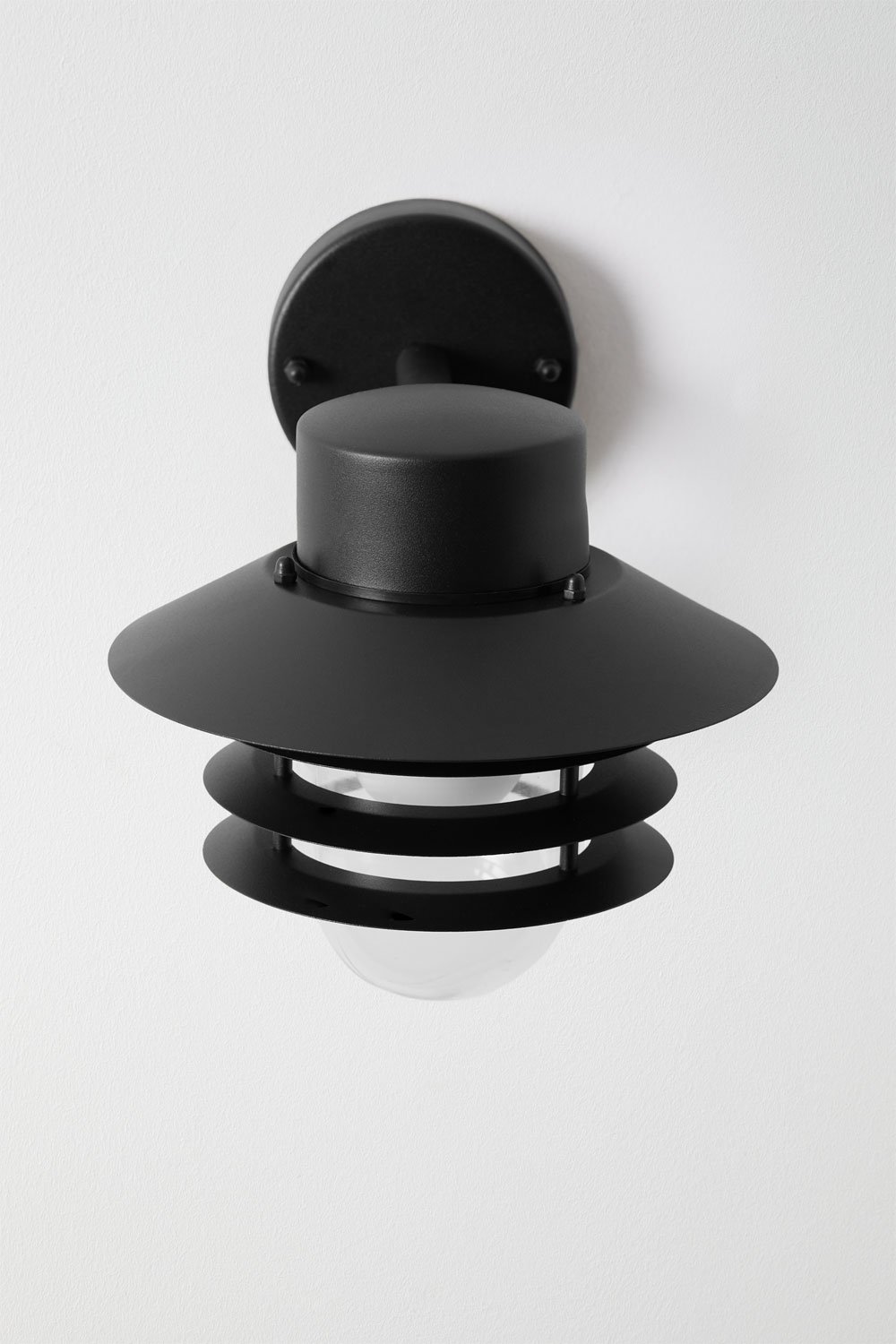 Lampada da parete per esterno Uvona in acciaio inox