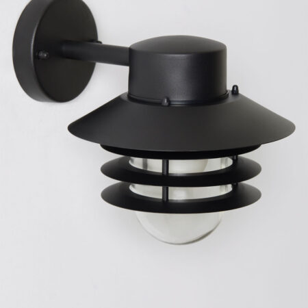 Lampada da parete per esterno Uvona in acciaio inox