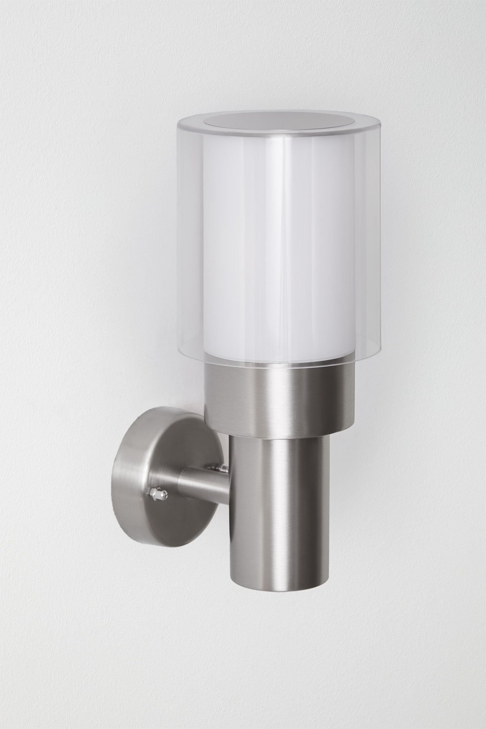 Lampada da parete per esterno Vantol in acciaio inox