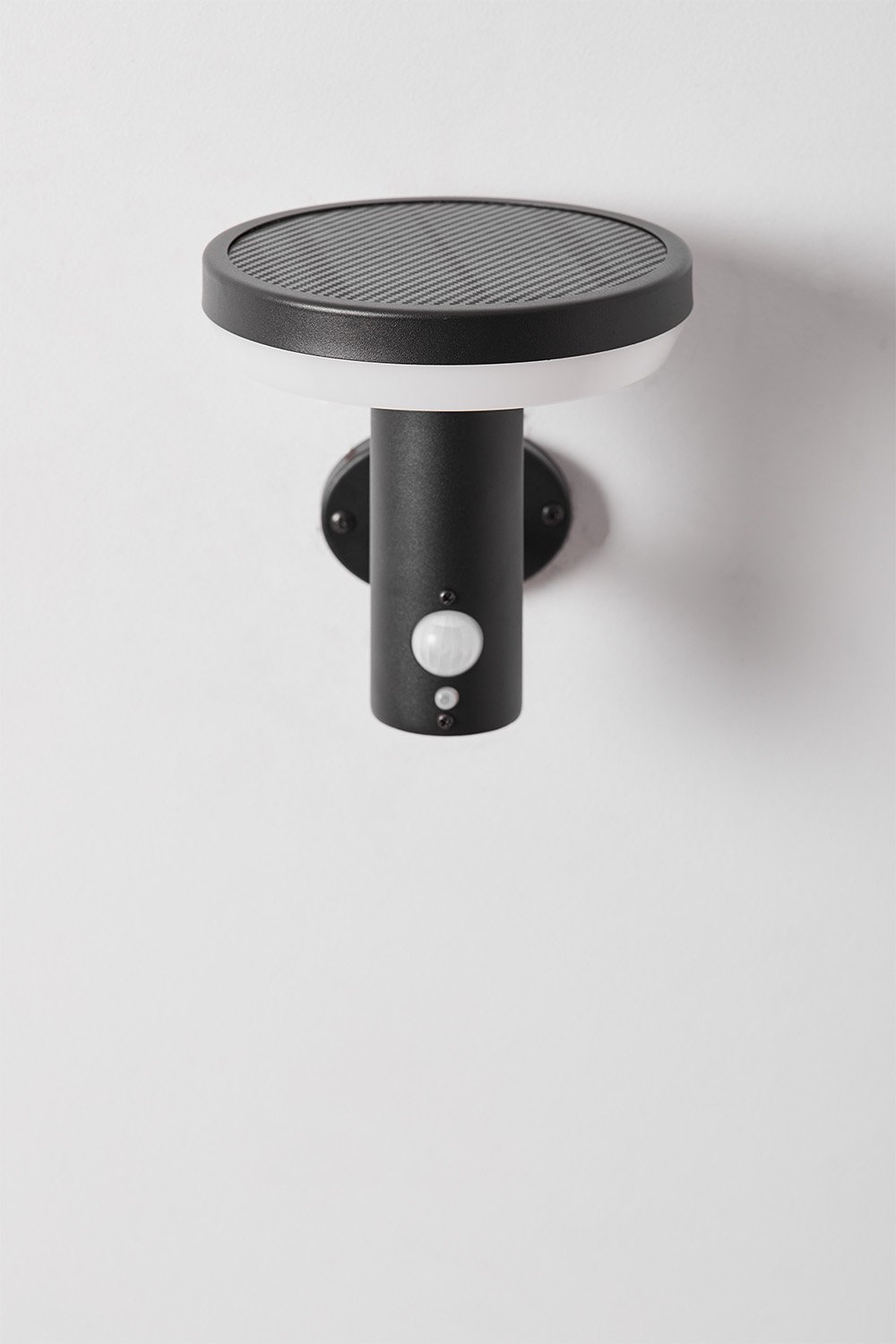Lampada da parete solare da esterno a LED in acciaio inox Ovint
