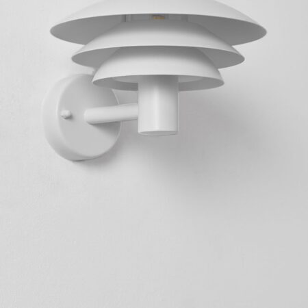 Lampada da parete per esterno Lirano in acciaio inox