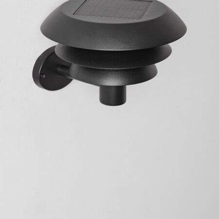 Lampada da parete solare a LED da esterno in acciaio inox Lirano