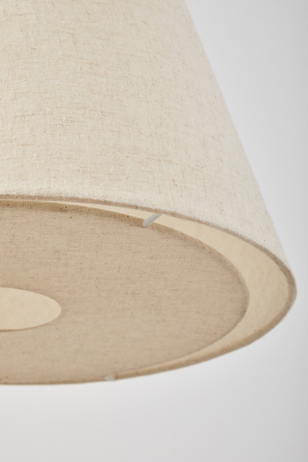 Lampada da soffitto in lino e cotone granato
