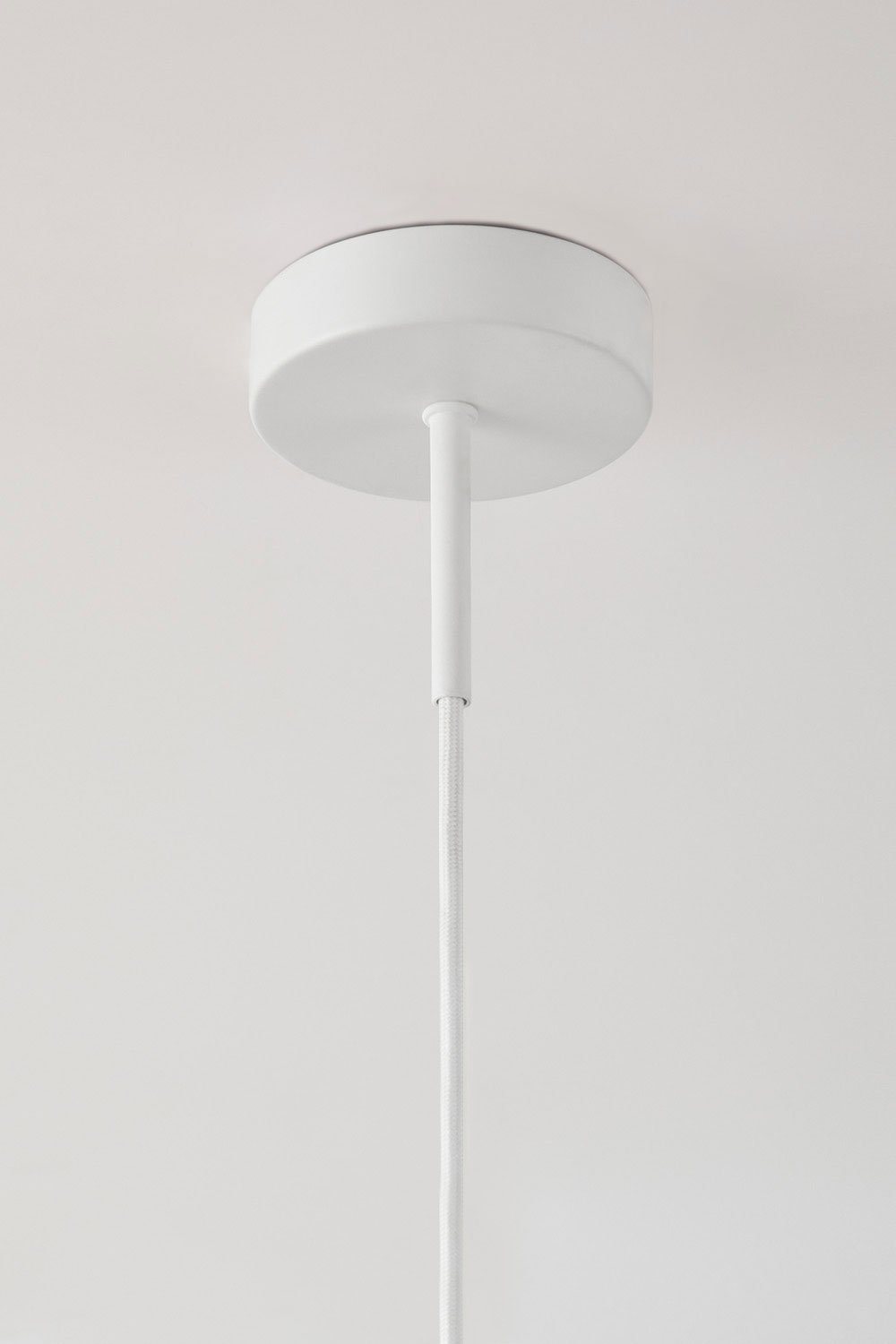 Lampada da soffitto in lino e cotone granato