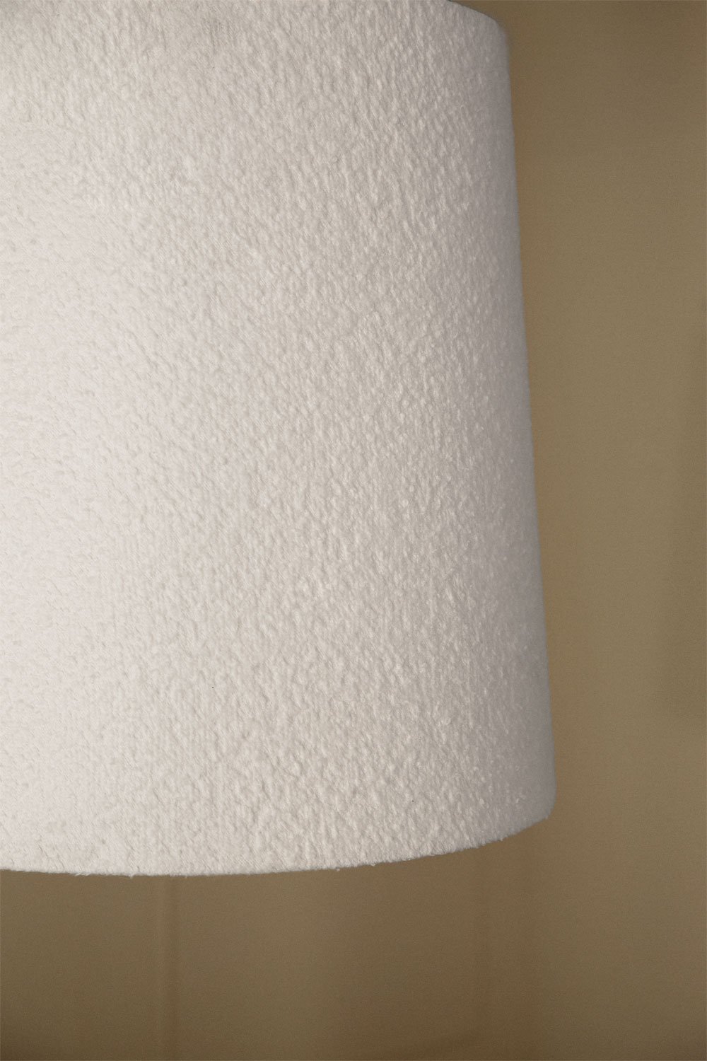 Lampada da soffitto in tessuto bouclé Delmore