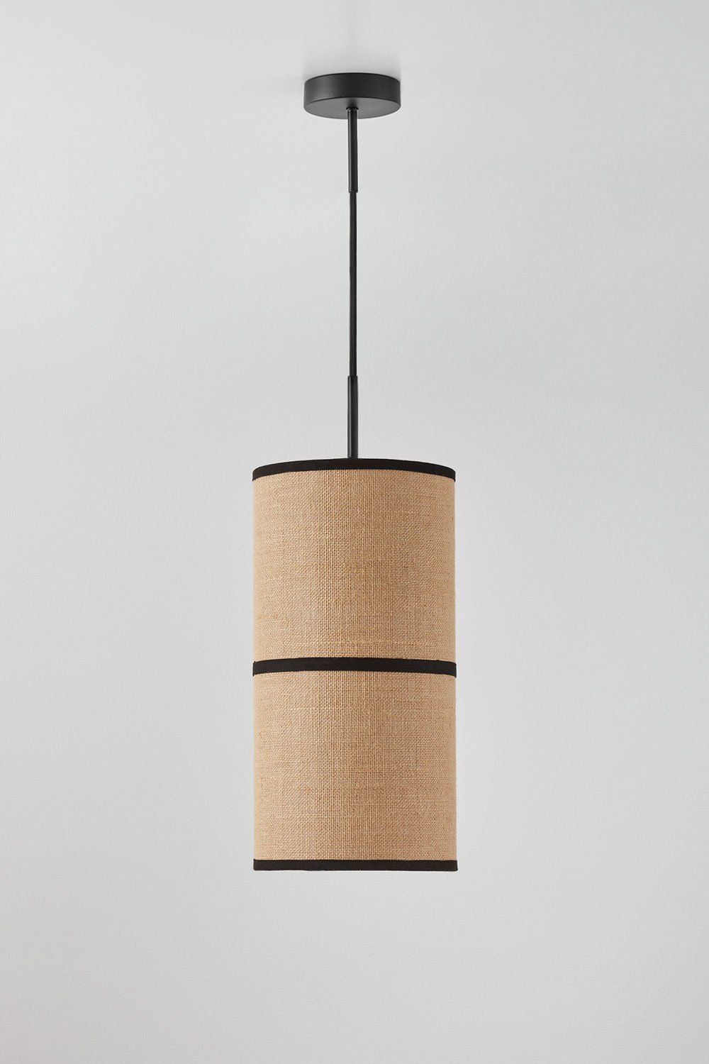 Lampada da soffitto Olinda in juta e cotone