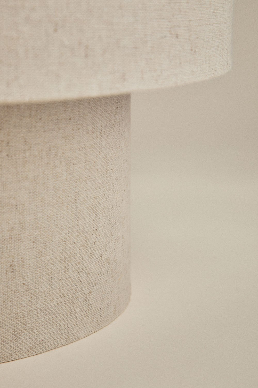 Lampada da tavolo in lino e ferro Gioura