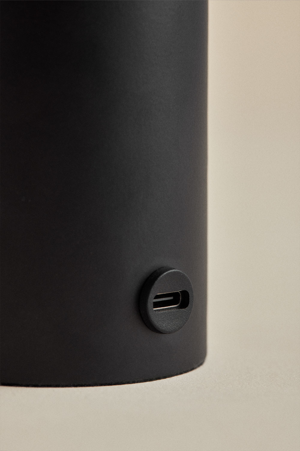 Lampada da tavolo per esterni a LED wireless Elfriede in vetro e acciaio