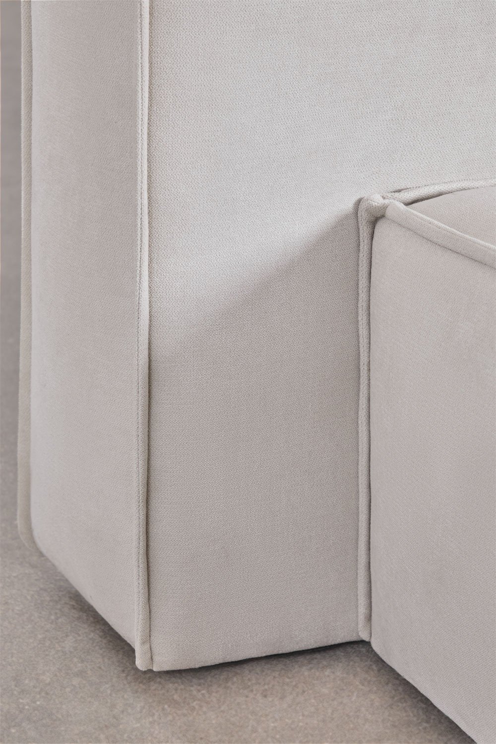 Letto con contenitore imbottito Lunari
