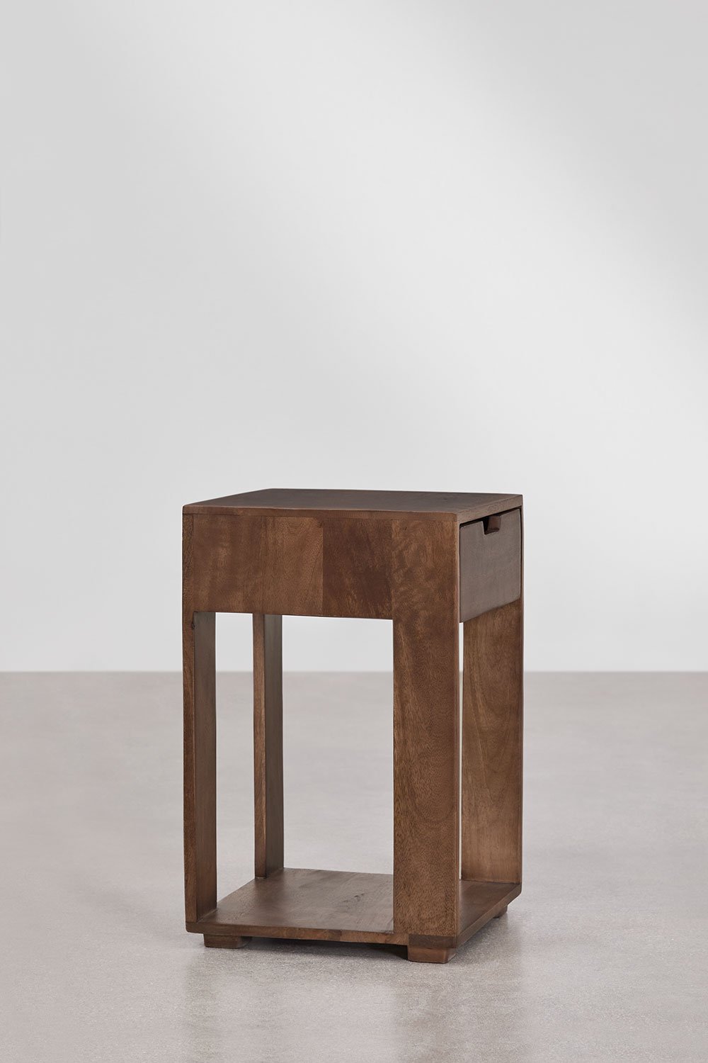 Confezione da 2 comodini quadrati 35x35 cm in legno Leduc