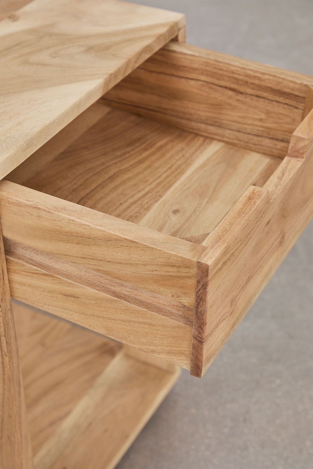 Comodino quadrato 35x35 cm in legno Leduc