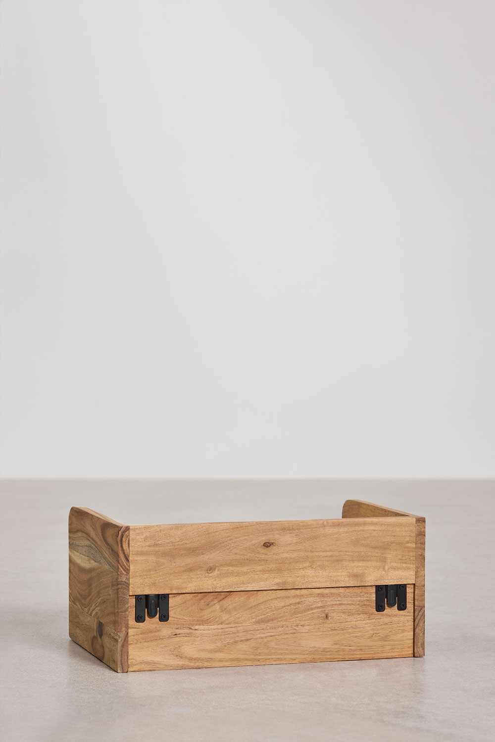 Comodino sospeso 45x30 cm in legno di acacia Narbona
