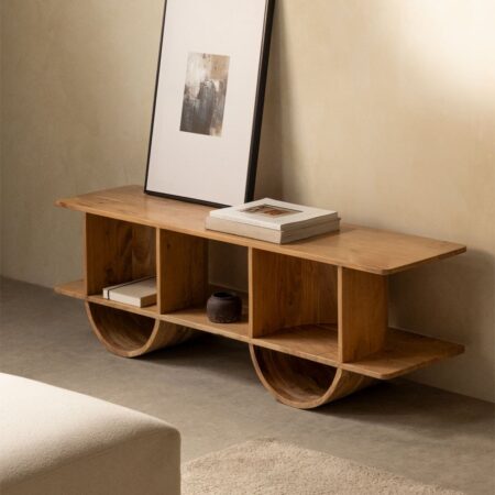 Mobile porta TV 150x35 cm in legno Flin