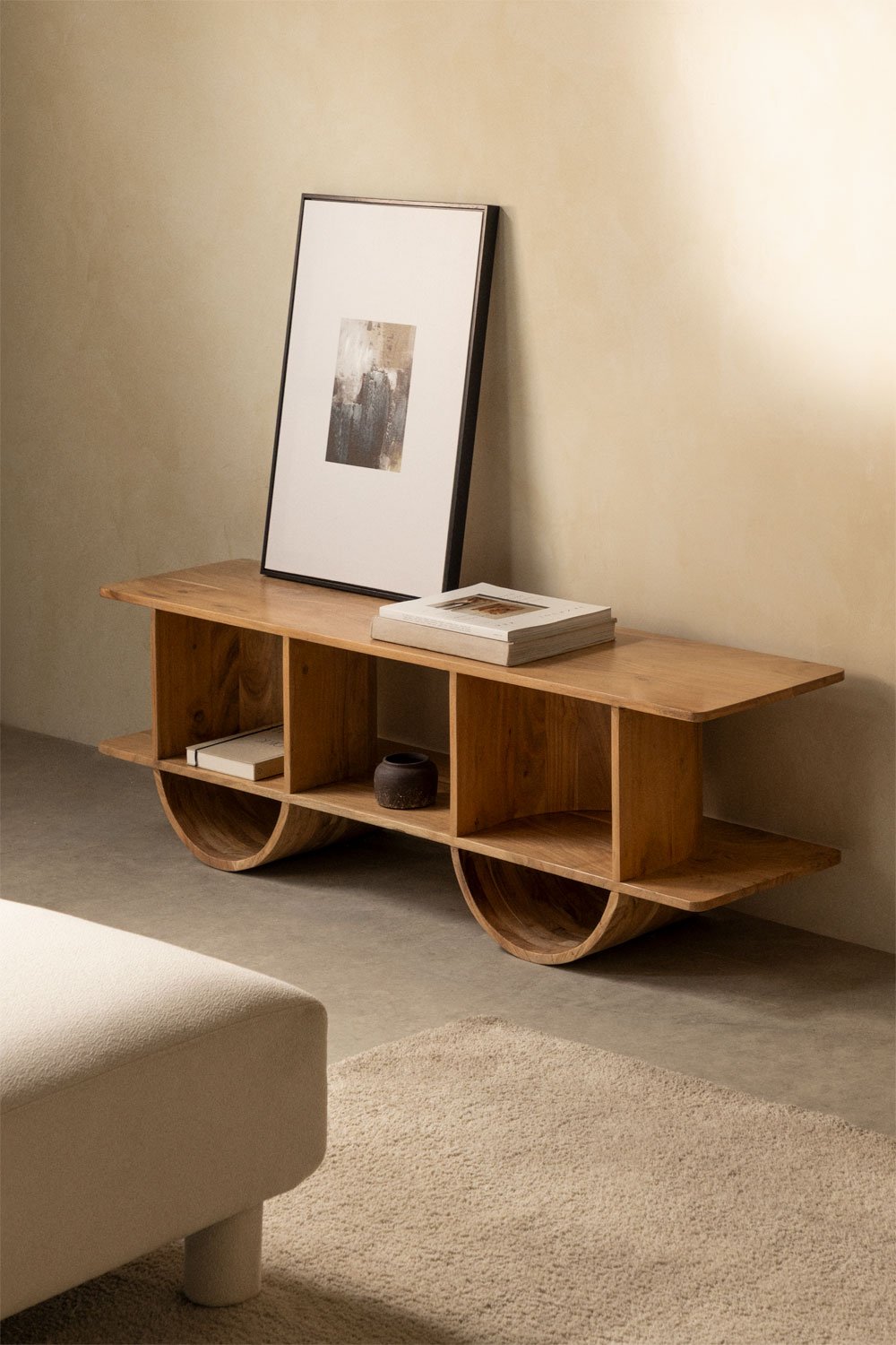 Mobile porta TV 150x35 cm in legno Flin