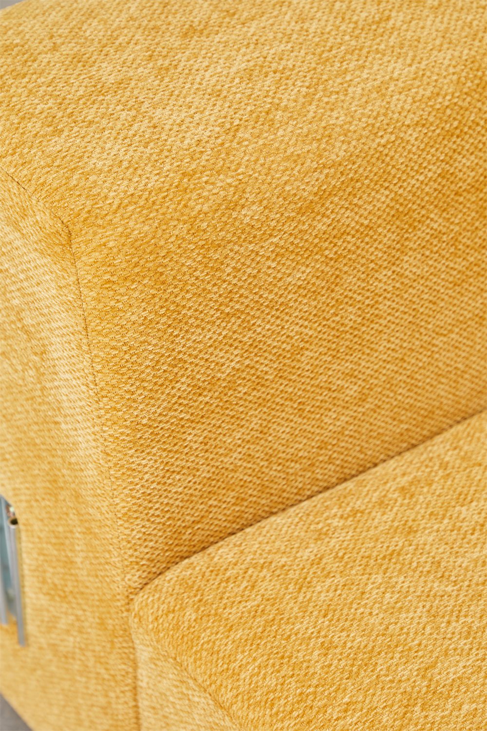 Modulo angolare destro (115x113 cm) con bracciolo alto per divano componibile Bruna