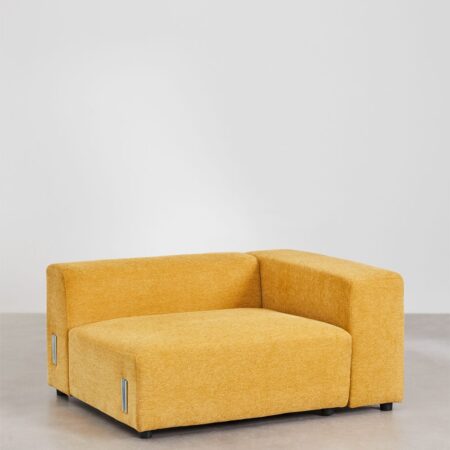 Modulo angolare destro (135x113 cm) con bracciolo alto per divano modulare Bruna