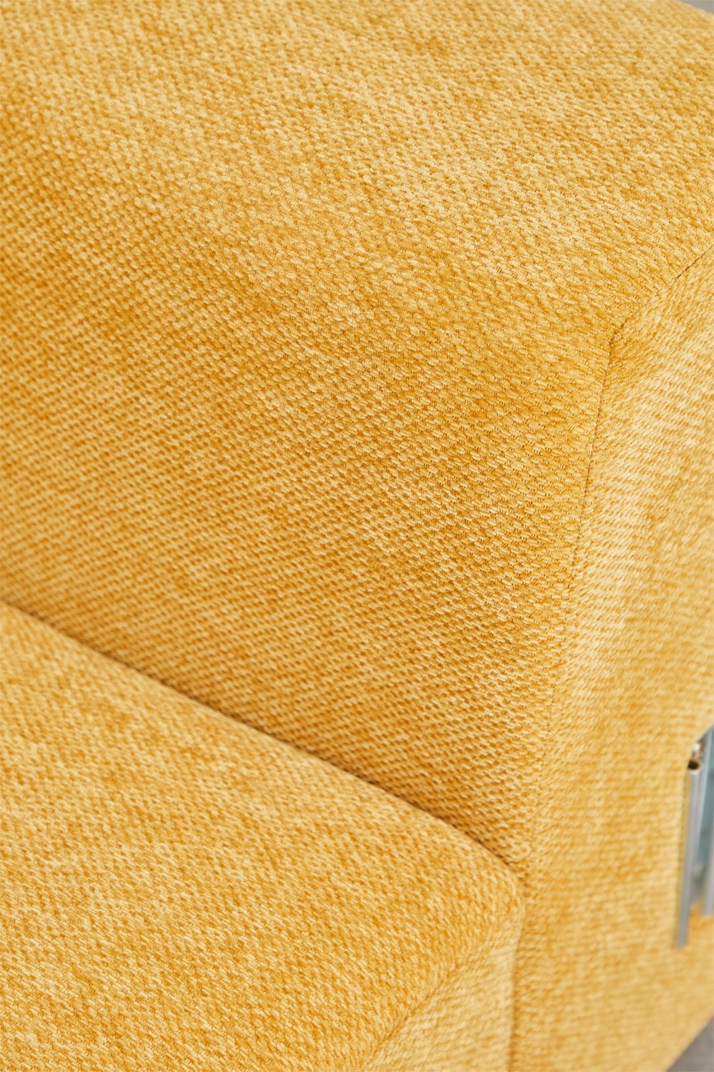Modulo angolare sinistro (135x113 cm) con bracciolo alto per divano modulare Bruna