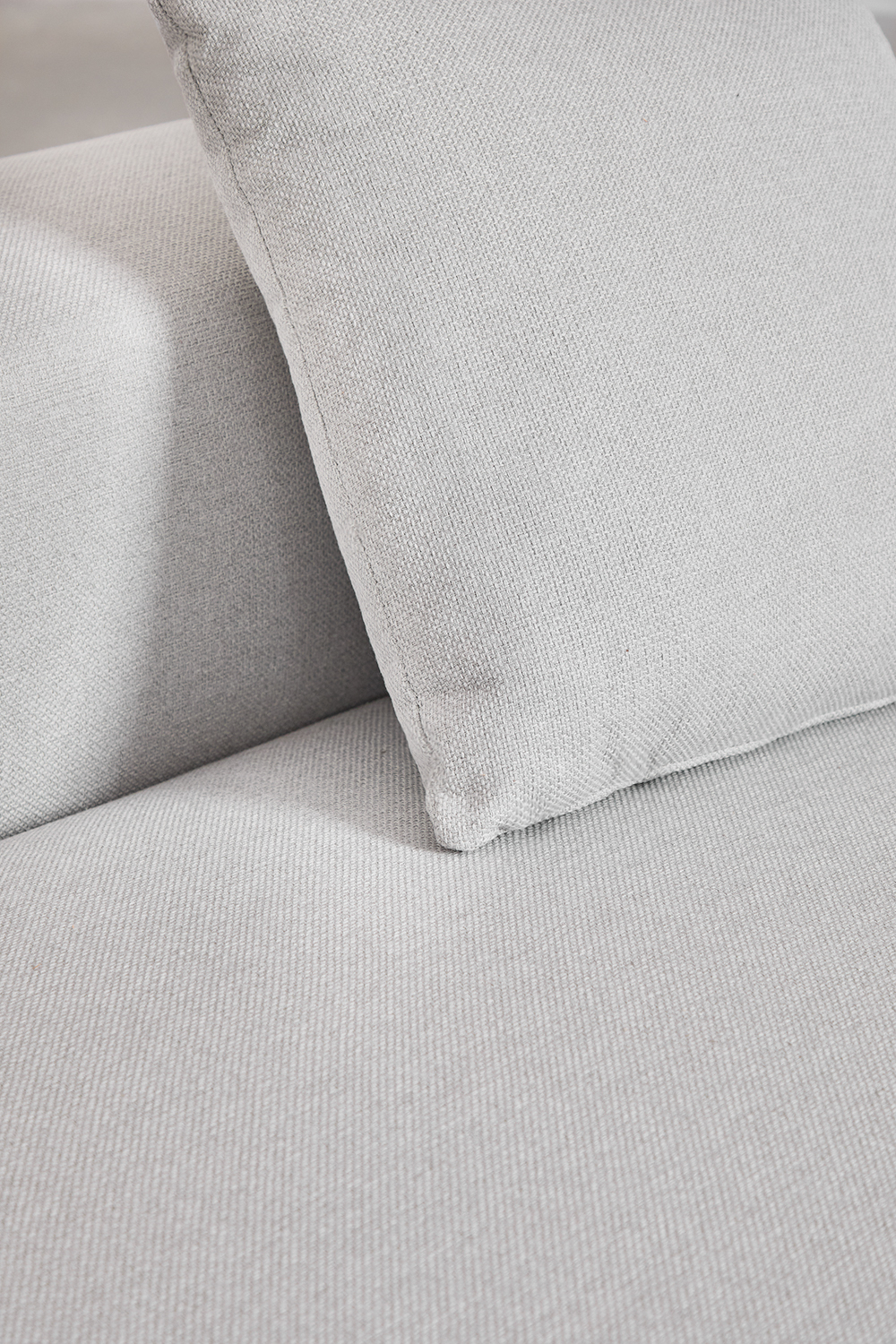 Modulo centrale (105x113 cm) con cuscino per divano modulare Bruna