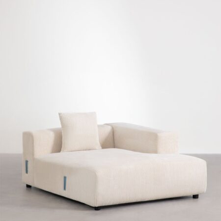 Módulo chaise longue destro con cuscino per divano modulare Bruna