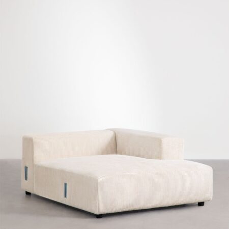 Modulo chaise longue destro per divano modulare Bruna
