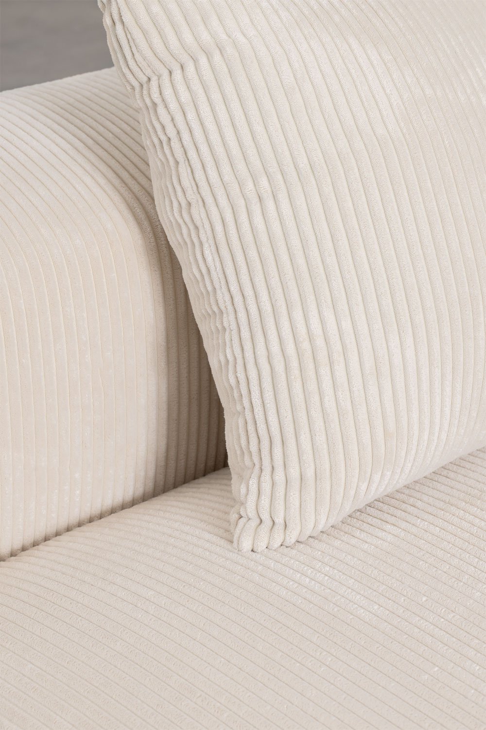 Modulo chaise longue sinistro con cuscino per divano componibile Bruna