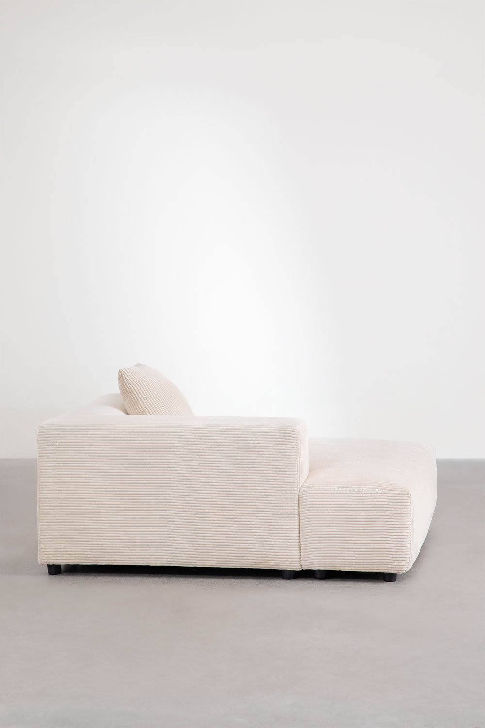 Modulo chaise longue sinistro con cuscino per divano componibile Bruna