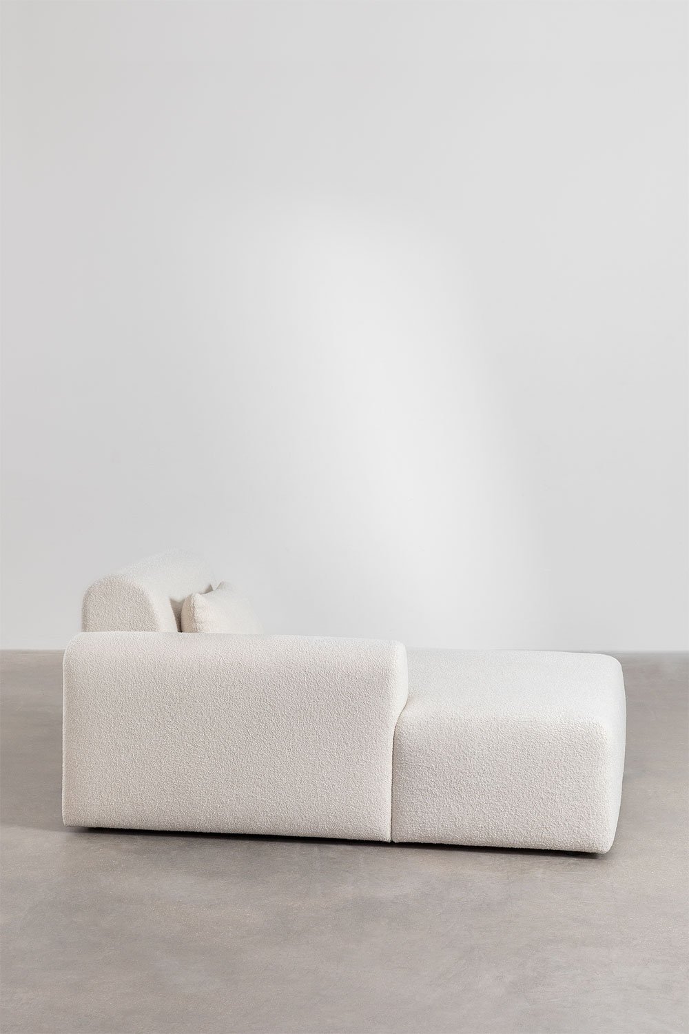 Modulo chaise longue sinistro per divano modulare in bouclé Borjan