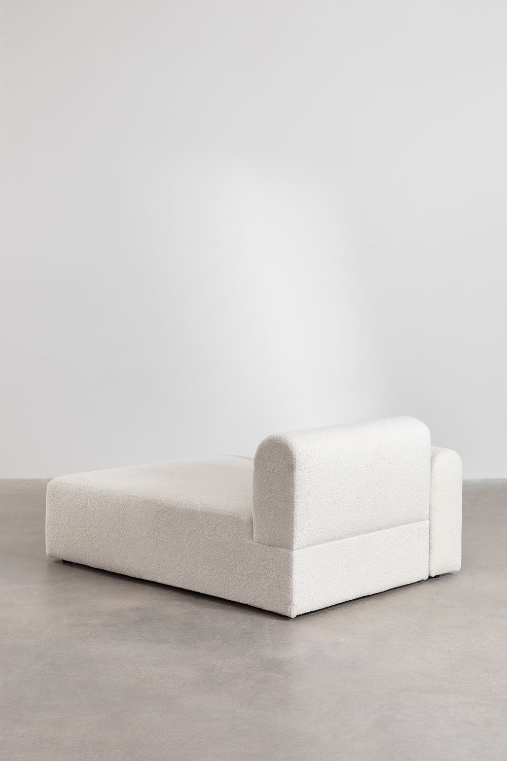 Modulo chaise longue sinistro per divano modulare in bouclé Borjan