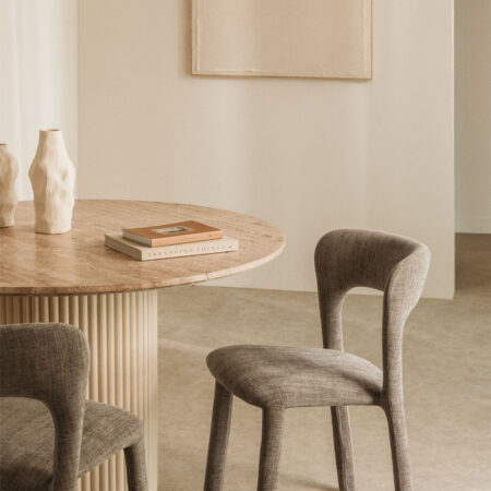 Set di 2 sedie da pranzo imbottite Brusel