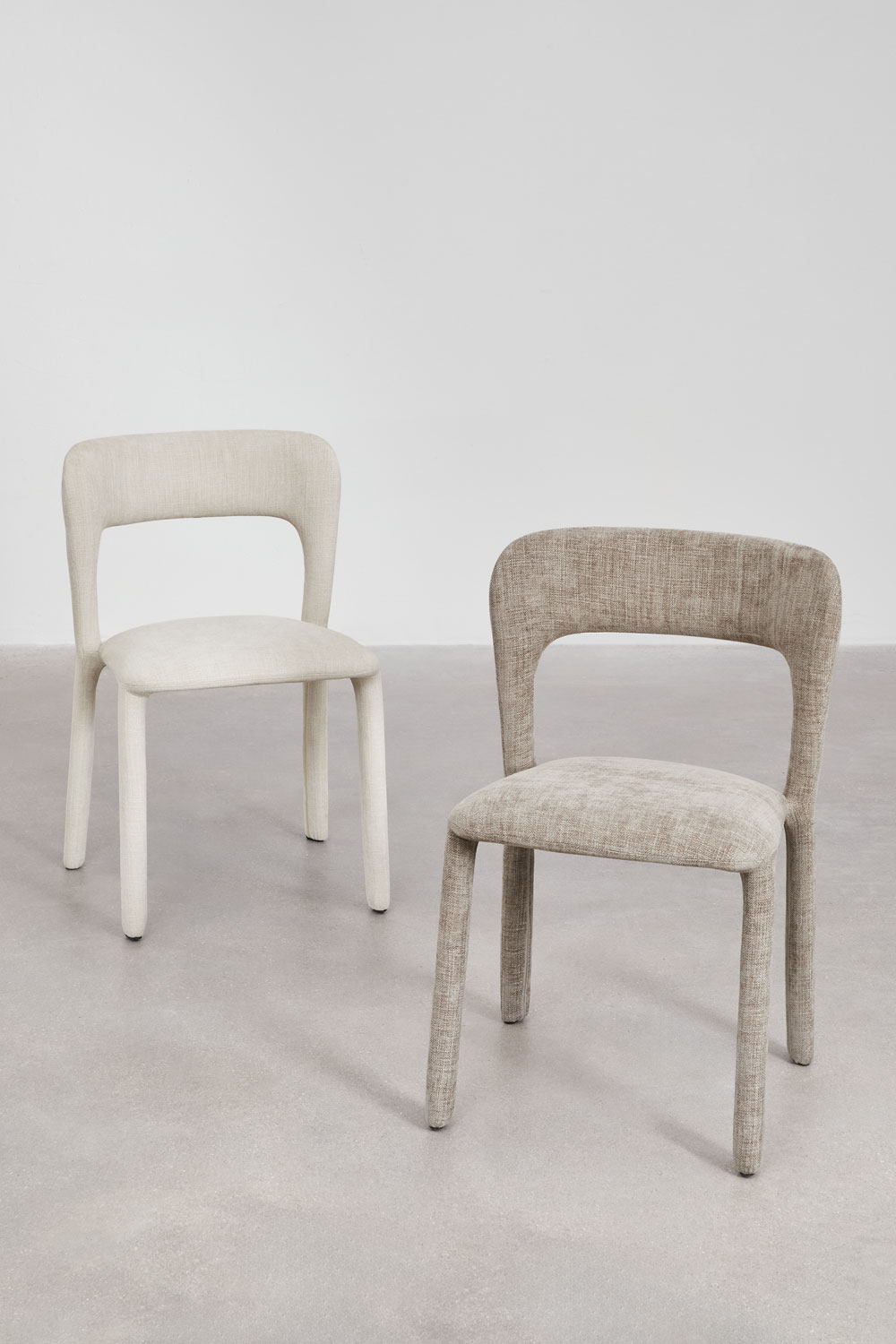 Set di 2 sedie da pranzo imbottite Brusel