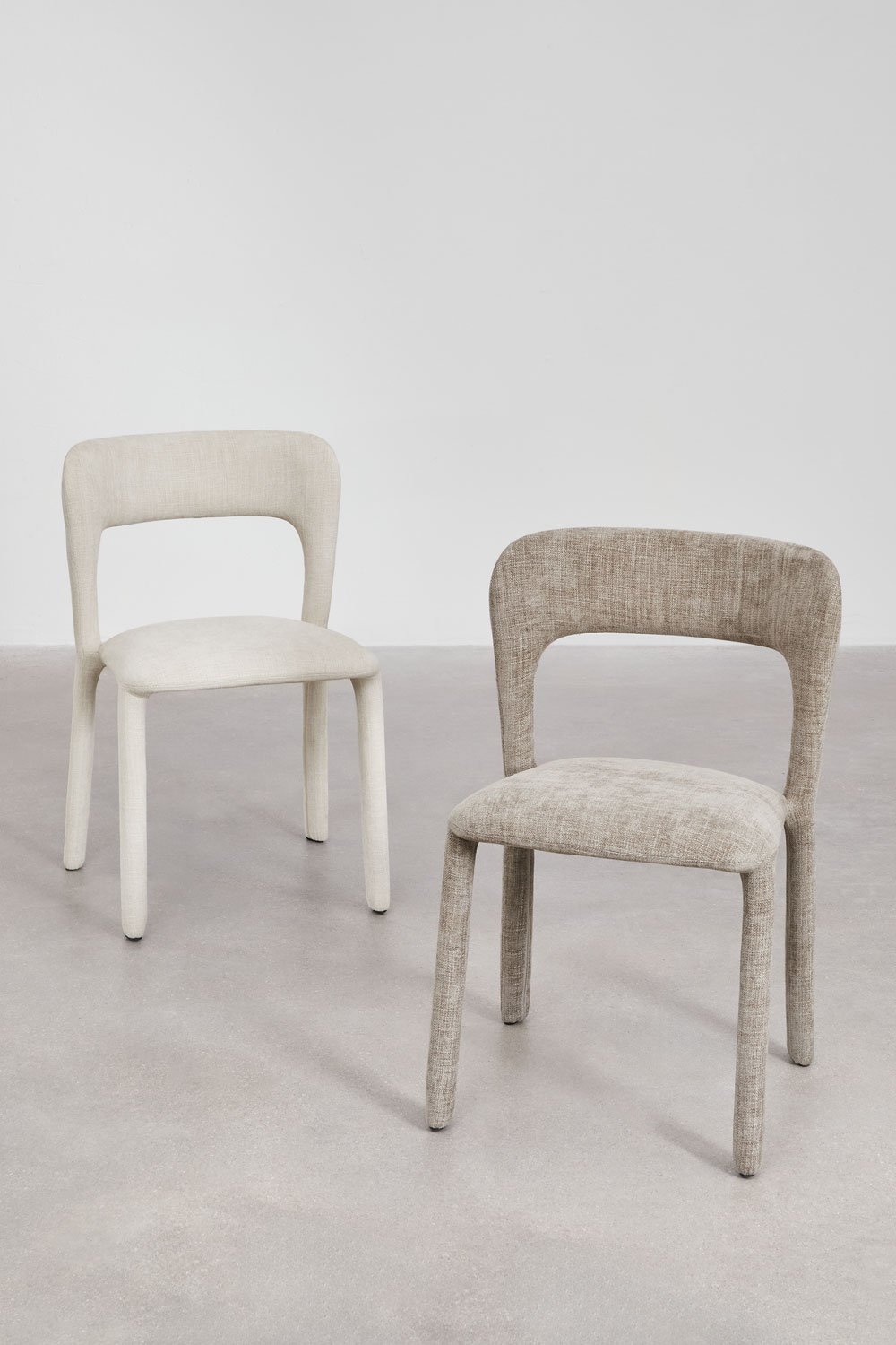 Set di 4 sedie da pranzo imbottite Brusel