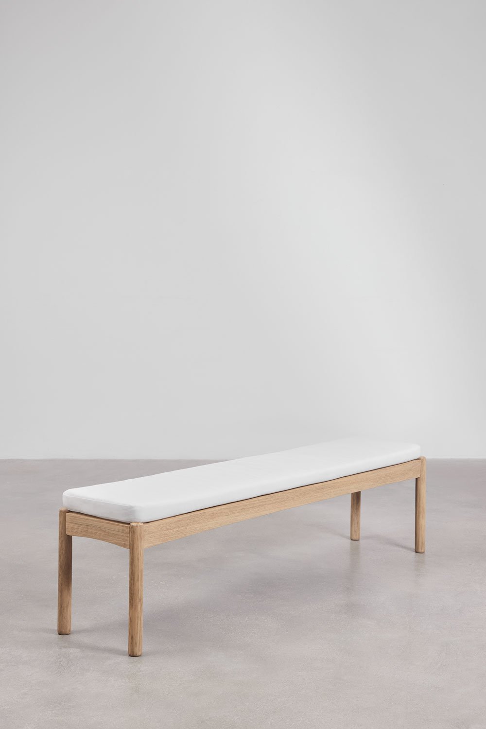 Panca da giardino 180 cm in legno di acacia e tessuto Karvia
