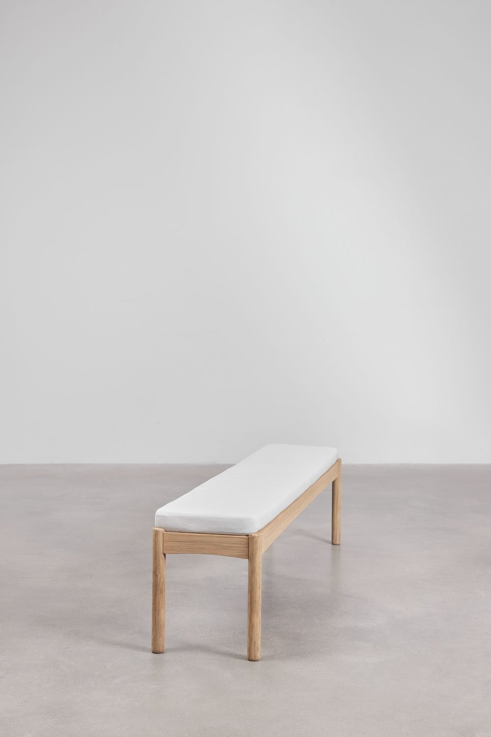 Panca da giardino 180 cm in legno di acacia e tessuto Karvia