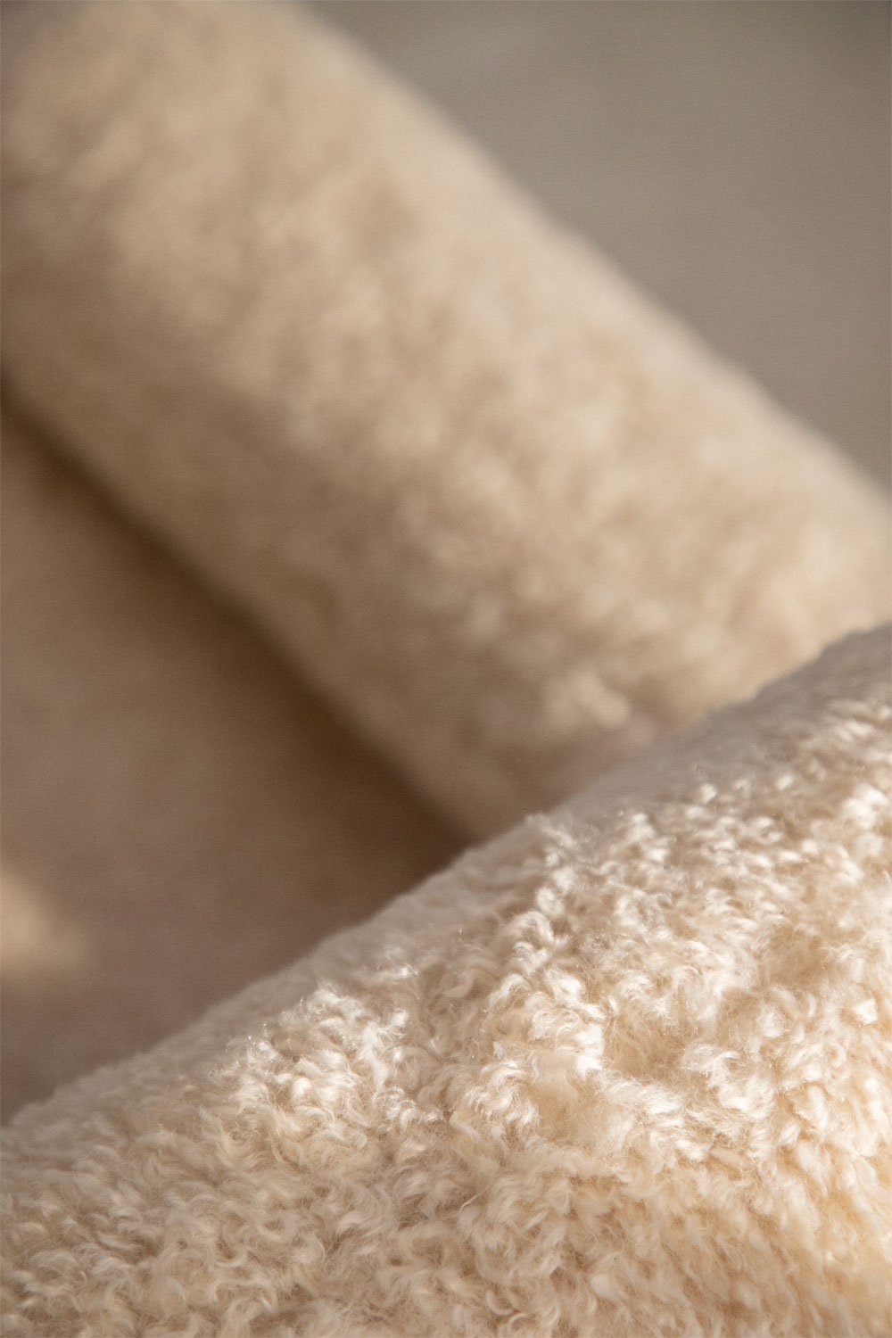Poltrona Bernia Style in shearling e frassino